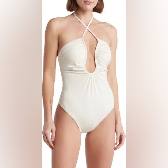 Good American Other - Good American Leilani One Piece Halter Swimsuit size 2 (medium) NWT retails $130